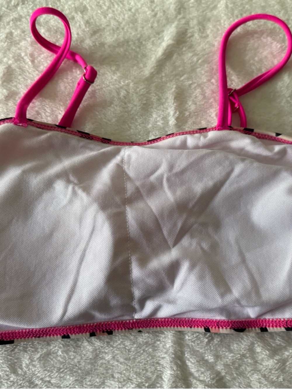 Boutique Hot Pink Leopard Girls 2 Piece Swimsuit Size 14/16 - Picture 8 of 8